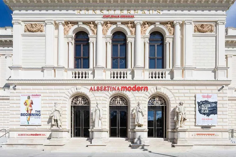 Ross Bleckner in the Albertina Museum, Vienna