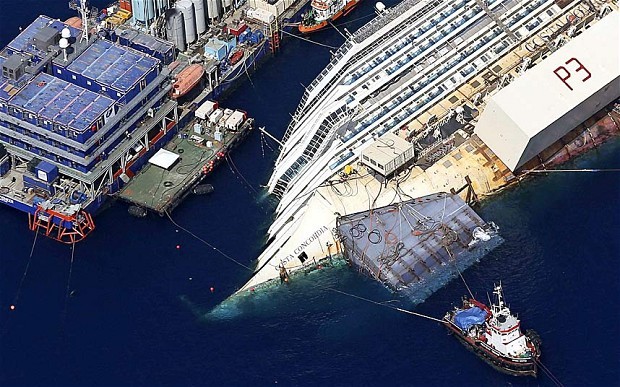 Costa Concordia cut up for scrap in 100 million euro demolition operation