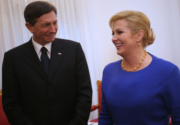 Pahor Offers Partnership to Grabar Kitarović in Brdo Process