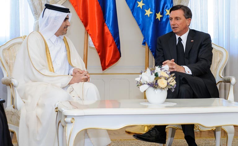 Qatar's Ambassador Presents Credentials to President Pahor